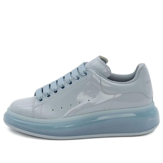 Alexander McQueen Sneaker with wide rubber sole white / navy blue | Sneakers